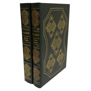 Easton Press TOLSTOY Henri Troyat Limited Edition Leather Bound 2v Great Lives - Imagen 1 de 9