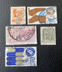Lot de 5 timbres du Mexique années diverses - Sellos - B53 - Imagen 1 de 1