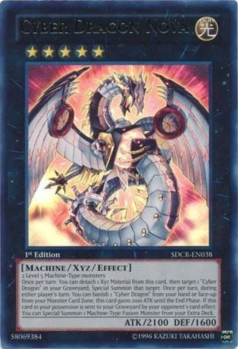 1x (EX) Cyber Dragon Nova - SDCR-EN038 - Ultra Rare - 1st Edition  YuGiOh - Image 1 of 1