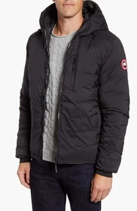 Canada Goose Lodge Packable 750 Fill Power Down Hooded Jacket Black Men’s Medium - Picture 1 of 7