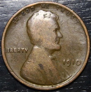 1910 Lincoln Wheat Penny 1c US Münze Philadelphia Mint - Bild 1 von 2