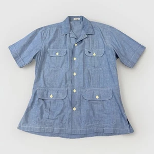 camicia uomo christian dior guayabera safari chambray cotone rara anni 80 - Foto 1 di 3