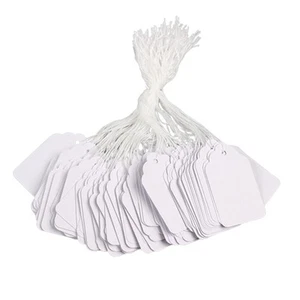 Price Tags with String Attached - 500 Pcs Marking Merchandise Strung Tag Writ... - Picture 1 of 7