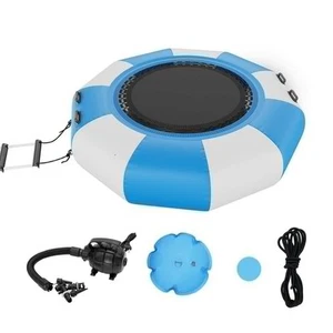 Inflatable Water Bouncer, 6.5 Ft. Recreational Water Trampoline, Portable Bounce - Picture 1 of 8