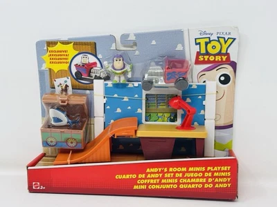ANDY'S ROOM MINIS PLAYSET Buzz Lightyear TOY STORY Figure HOT ROD Vehicle RARE - Image 1 of 4