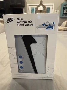 Nike Icon Air Max 90 Card Wallet Blue/Platnium - Picture 1 of 10