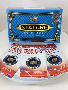 2024-25 Upper Deck Stature Hockey Hobby Box W/ BONUS Pack - Picture 1 of 8