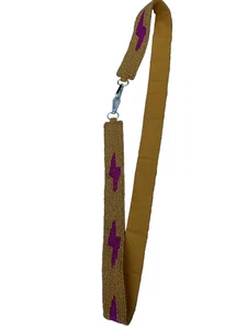 Neu gelb & rosa Blitz Perlen Handtasche Riemen - Bild 1 von 11
