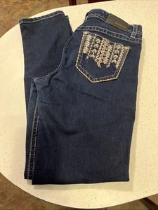 Grace in LA Jeans Womens 30x30 Embellished Brown Aztec- Easy Fit - Picture 1 of 14