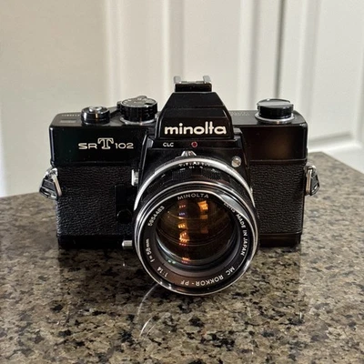MINOLTA SRT 102 - Tested And Working - Needs New Light Seals - W/ 58mm 1.4 Lens - Image 1 of 4