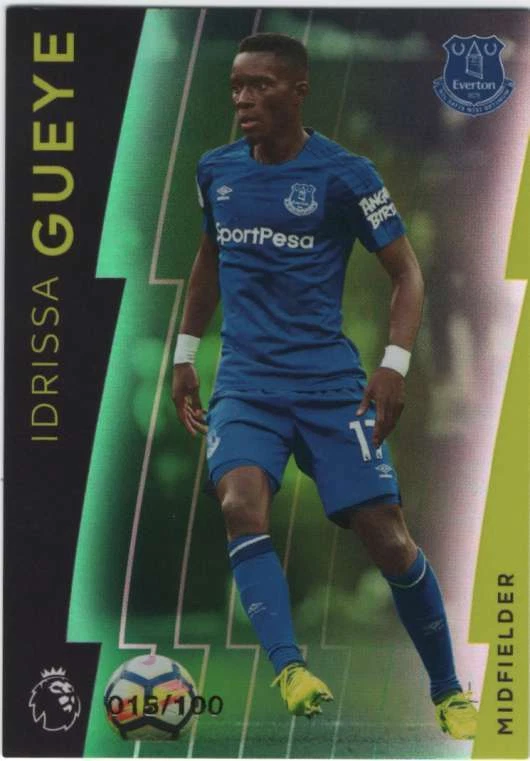 2017-18 Topps Platinum Premier League Green Parallel /100 #33 Idrissa Gueye  - Image 1 of 1