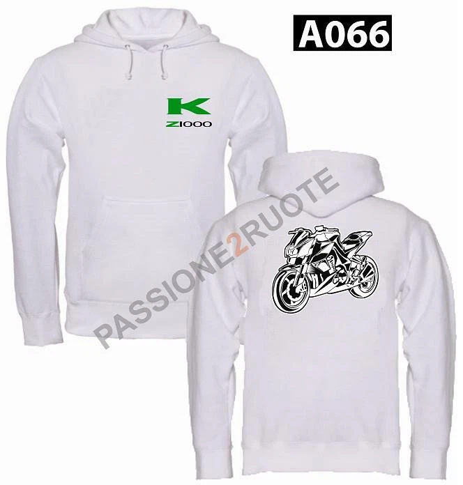 Kapuzensweatshirt Z1000 Weiß White Hoodie Sweatshirt A066 - Bild 1 von 1