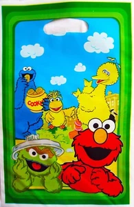 SESAME STREET ELMO BIG BIRD PARTY LOOT/LOLLY BAGS - PARTY SUPPLIES - PACK OF 10 - Picture 1 of 1