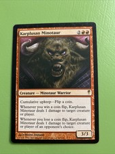 Magic MTG Coldsnap - Karplusan Minotaur NM English rare coin flip