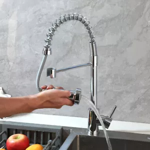 Beccuccio cucina girevole cromato beccuccio estraibile miscelatore attacco a ponte rubinetto ottone - Foto 1 di 16