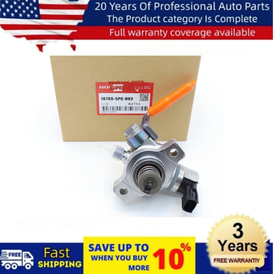 OEM High Pressure Fuel Pump For 2017-2021 Honda Accord CR-V Civic 16790-5PC-H01 - Image 1 of 4