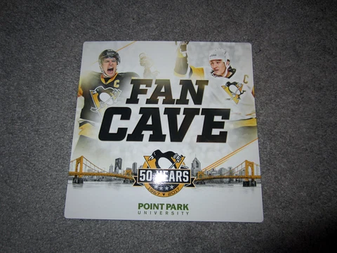 Pittsburgh Penguins 2016-17 "FAN CAVE" Magnet SGA Promo Lemieux & Crosby 11-8-16 Cover