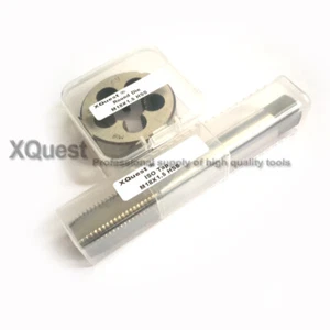 HSS plug hand tap die Set M18X2.5X2X1.75 Fine Thread taps dies M18X1.5X1X0.75X.5 - Picture 1 of 4
