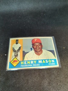 1960 Topps Henry Mason #331 Rookie RC Philadelphia Phillies - Picture 1 of 2