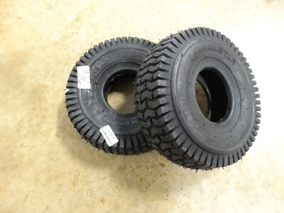 DOS neumáticos nuevos 4.10-4 Carlstar (Carlisle) para ahorrar césped 5110251 con vástagos TR412 gratis Foto 1 de 3