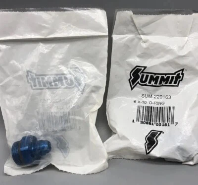Accesorios adaptadores Summit Racing AN O-Ring a AN SUMA-220163 (lote de 2) azul Foto 1 de 4