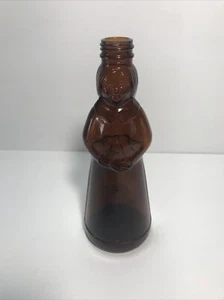 Vintage MRS BUTTERWORTH'S Amber Brown Glass Syrup Bottle 8 1/4” - Picture 1 of 6