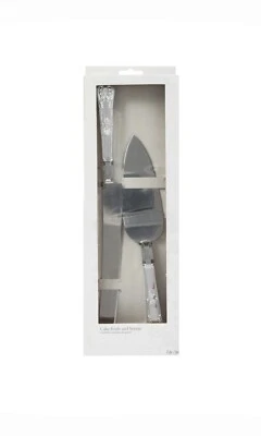 Juego de 2 cuchillos y servidores para pasteles Simplicity nuevo en caja boda ocasión especial  Foto 1 de 4