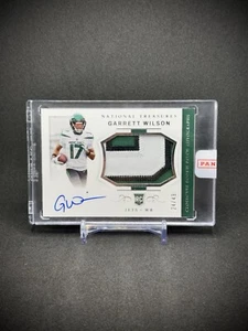 Garrett Wilson RPA 2022 Panini National Treasures Patch Auto /49 SSP Sealed Jets - Picture 1 of 2