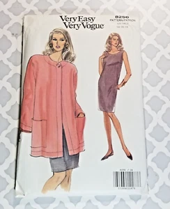 Vogue Women's Dress & Jacket Sewing Pattern Petite Options 8256 VERY EASY Uncut - Picture 1 of 2