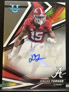 2022 Bowman Best Football - #BA-DT - Dallas Turner - Alabama - Auto - Picture 1 of 7