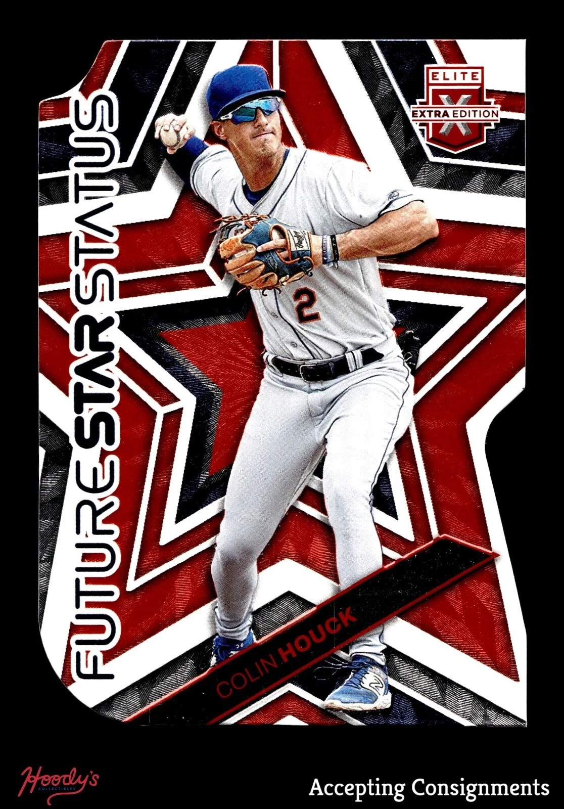 2023 Elite Extra Edition Future Star Status Orange Die-Cut #5 Colin Houck 88/99