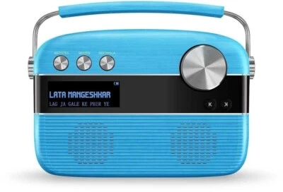 Saregama Carvaan Premium Hindi - Portable Music Player 5000 Songs Electric Blue - Image 1 of 4