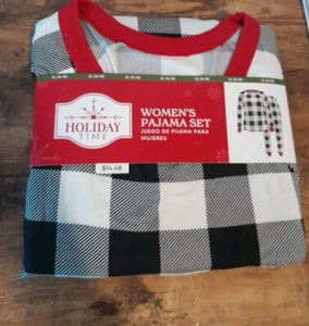 Womens Holiday Time Size XL 16-18 Christmas Pajama Set NWT - Picture 1 of 4