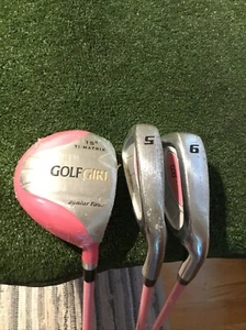 Golf Girl Junior Tour Set (FW, 5i, 9i) Super Light Graphite Shafts - Picture 1 of 11