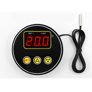 Controller di temperatura ad alta precisione termostato display digitale circolare rotondo - Foto 1 di 7