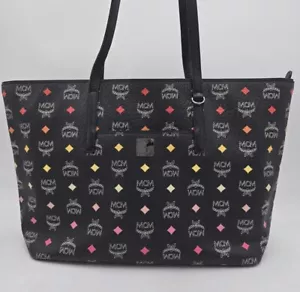 Bolso de Mano Mcm Negro Brillante Multicolor XL - Imagen 1 de 20