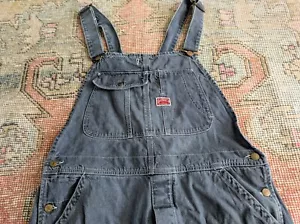 Vtg 90s Diesel Blue Denim Overalls Bibs Dungarees Made in Italy Large - Picture 1 of 6