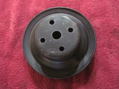 73-85 Chevy Chevrolet 2 Groove Water Pump Pulley 351680 AA - Image 1 of 4