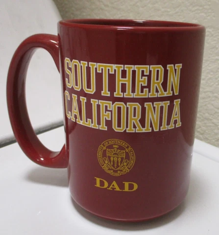 southern california DAD (USC) PORCELIAN COFFEE MUG "c" HANDLE EUC Cover