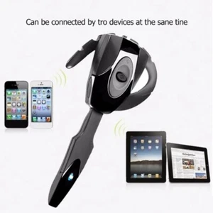 Handsfree with Mic Single Ear-hook Earphone Button Bluetooth Headset Silica Gel - Zdjęcie 1 z 14
