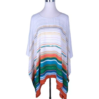 Blusa túnica CATHERINES azteca suroeste ponco talla 2X pequeña 2XWP Foto 1 de 4