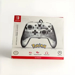 PowerA Enhanced- Pikachu Black & Silver Nintendo Switch Gamepad Game Controller - Picture 1 of 1