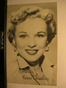 Karen Chandler Exhibit Arcade Card Pin Up Style Girl 1940's - 50's New Old Stock - Picture 1 of 2
