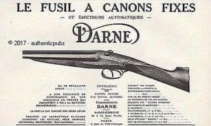 PUBLICITE DARNE LE FUSIL A CANON FIXE EJECTEUR AUTOMATIQUE DE 1927 FRENCH AD GUN - Picture 1 of 1
