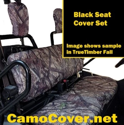 Juego de fundas de asiento Honda Pioneer 700 - Juego de fundas de asiento negras - Envío gratuito Foto 1 de 4