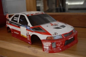 Tamiya 1:10 Vintage Mitsubishi Lancer EVO V 1998 Wrc Body Only V RARE,FINAL LIST - Picture 1 of 16