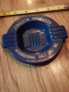 Cartel de cenicero de sal de ganado mineral de blusal esterlina anuncio vintage granja - Imagen 1 de 4