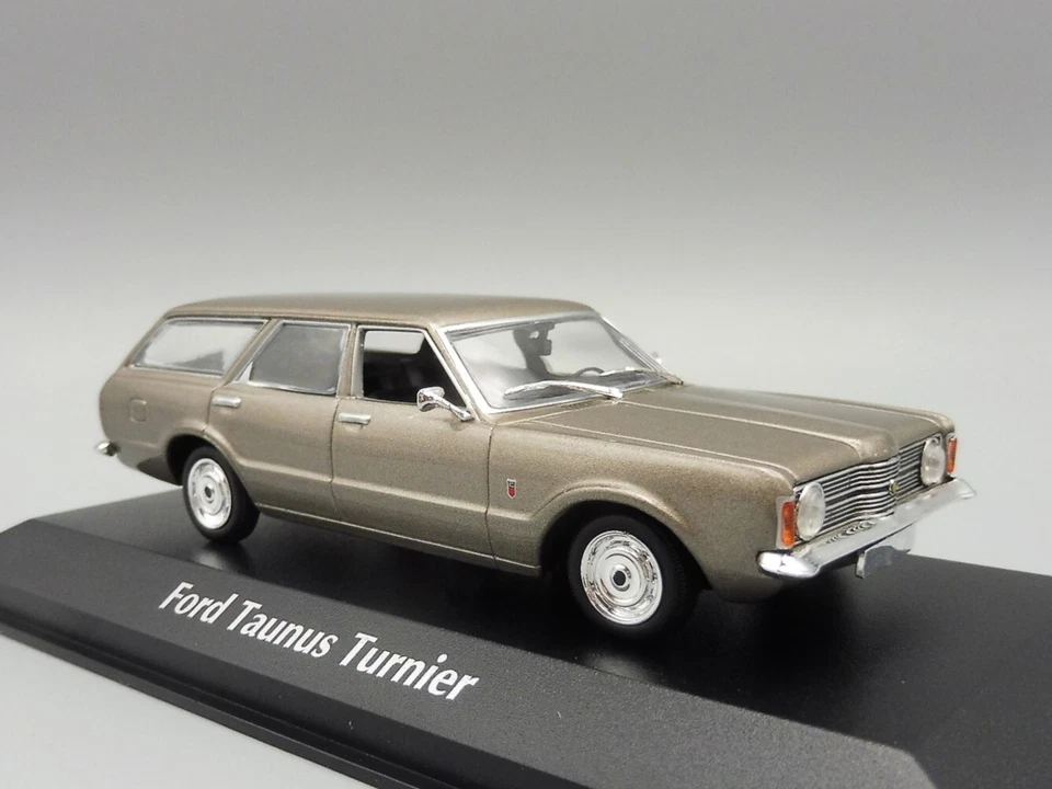 FORD TAUNUS TURNIER Grey Metallic 1970 1/43 MINICHAMPS 940081310