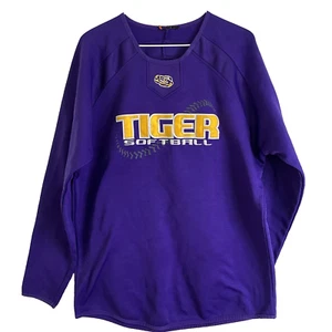Spirit Jersey LSU Tiger Softball Long Sleeve Jersey Shirt #19 Women Size L - Picture 1 of 4