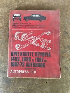 Opel Kadett &Olympia Workshop Manual 1967/1973 models .